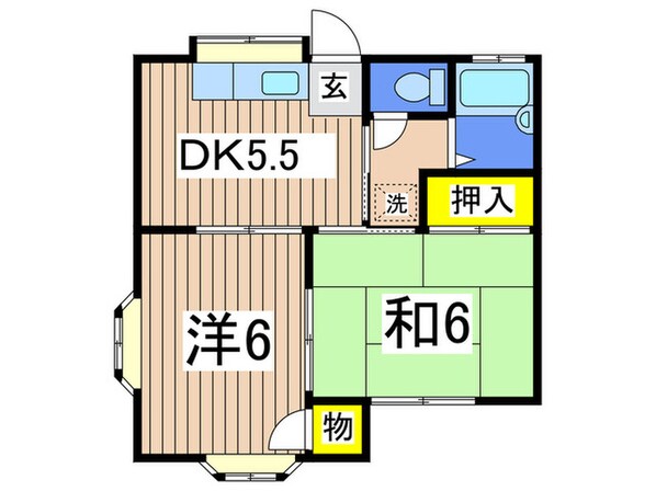 第２コーポ潮見の物件間取画像